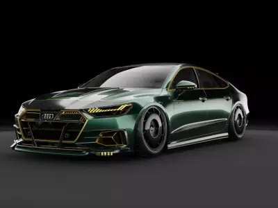 Audi A7 custom body kit  3D model