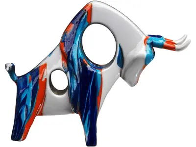 Bull Statue Low-poly 3D model purchase