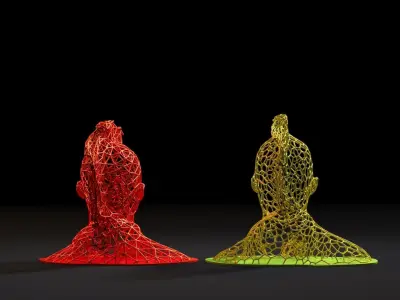 Punk voronoi 3D print model