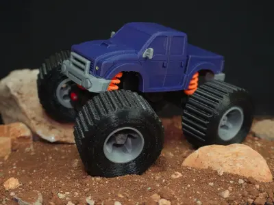 RC Monster Truck 1-32 Scale  3D print model
