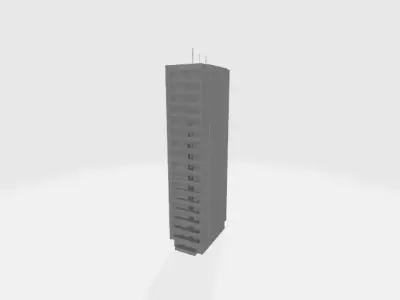 Residential Buildings 3D model buy