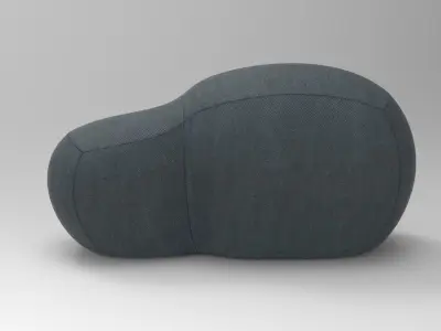 Hiziro Pouf Low-poly 3D model