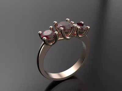 Beautiful Women ring 3D print model