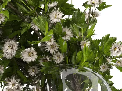 decorative bouquet set 3D model