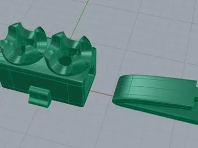 4pt Gem Or Diamond Tennis Bracelet 3D print model