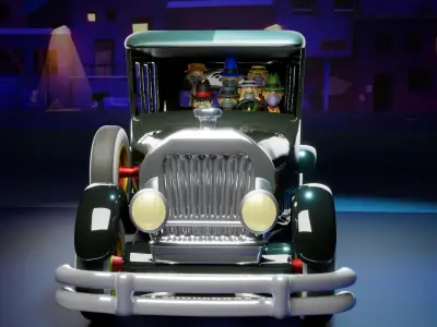 Bulletproof Bomb - Ant Hill Mob - The Wacky Races 3D print model