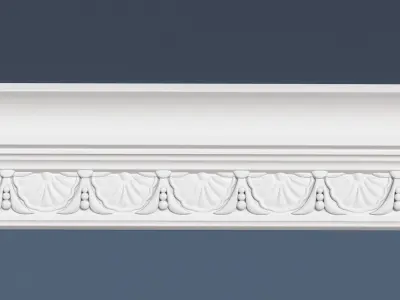 Decorative Crown Molding 3D model 21