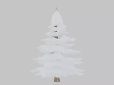 Winter Serenity Tree 3D Model Low-poly 3D model