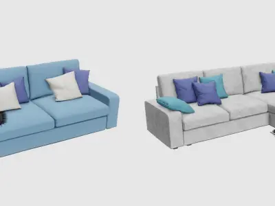 Sofa Asset Pack 3D model