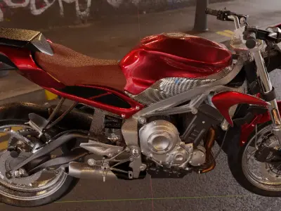 Motorcycle Triumph Street Triple 2013 Blender 3D model