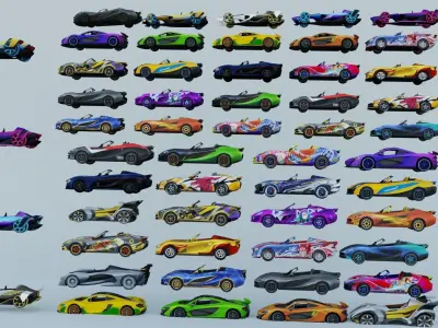 Vehicle car Roadster 89x 3D model