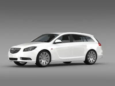 Opel Insignia Turbo 4x4 Sports Tourer 2013 3D model