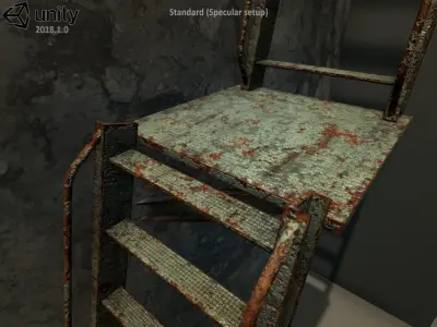 Rust ladders set Free low-poly 3D model