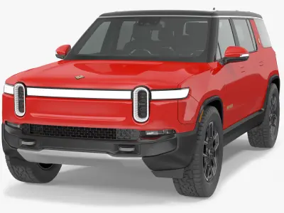 2023 Rivian R1S Quad Motor Red 3D model