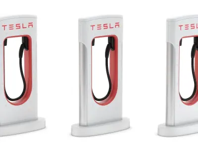Tesla Charging Station Module 3D model