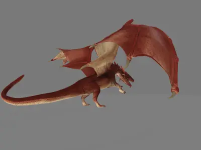 red dragon 3D model