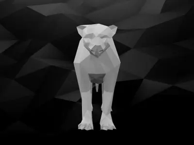 3D Printable Cheetah Model 3D print model