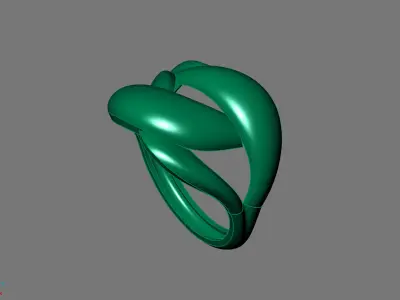 Women Ring Plain Ring Ready STL 3DM Models Womens Rings 3D print model 4