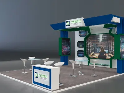 Booth Exhibition Stand a231 3D model