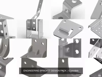 ENGINEERING BRACKET DESIGN PACK 3D Model Collection