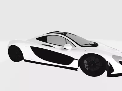 Sport-car-Ultra High quality-Low poly Low-poly 3D model