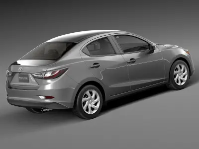 Toyota Yaris sedan 2016 3D model