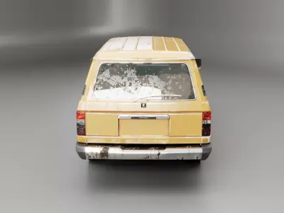 Toyota land Cruiser J60 1980-1990 aged and rusted 3D model