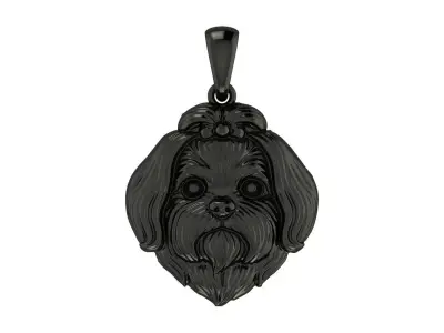 Shih Tzu Pendant 3D print model