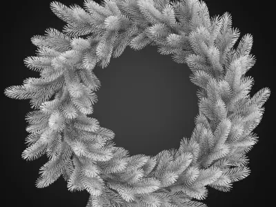 Christmas Garlands 01 3D model