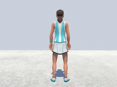 Tennis Avatar 2 female 3D model