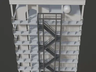 Industrial building 2023-0008 3D model