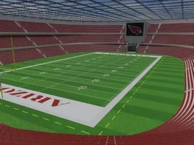 Arizona Cardinals - State Farm Stadium Low-poly 3D model