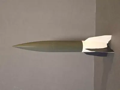 Aggregat 4 A4 or V2 German Ballistic Missile 3D print model