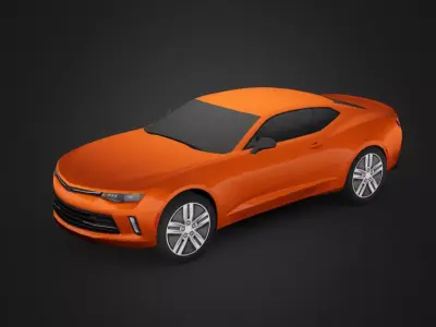 Chevrolet Camaro Low-poly 3D model by One1Steven