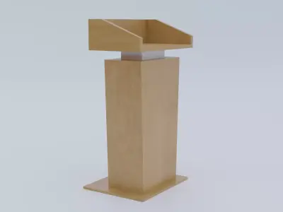 Presidential Pulpit Low-poly 3D model