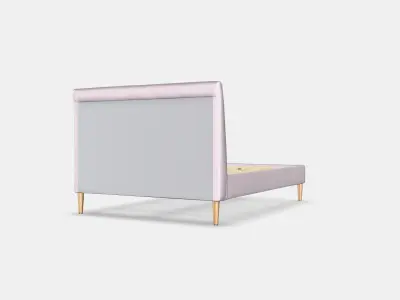IDANAS Upholstered bed frame 2 Low-poly 3D model