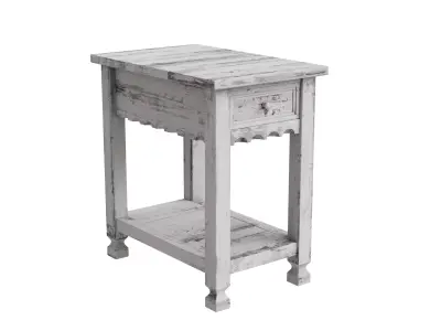 Country Cottage Chairside Table Low-poly 3D model