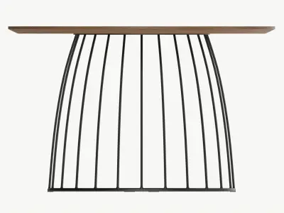 Coffee table Helena round 02 3D model