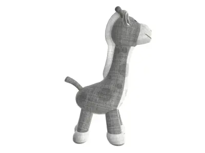 Giraffe plushie doll 3D model