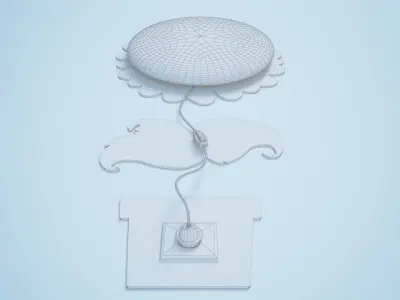 DIY Sunflower Decorative Light Lamp 3D model