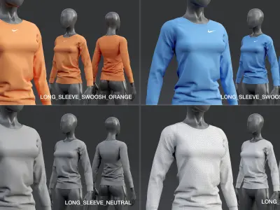Nike Long-Sleeve Top 3D model