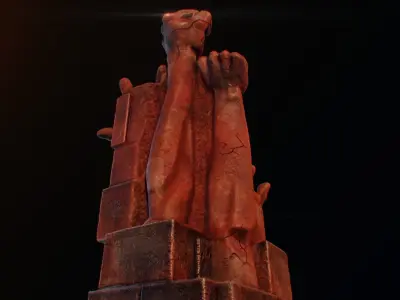 3d Statue made with photoscan 3D model