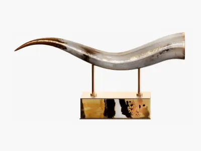 Sculptures of decorative horns 3D model
