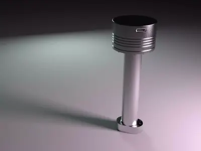 Two stroke piston diesel engine 3D model