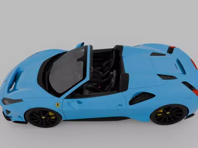 Ferrari 488 Pista Spider 3D model
