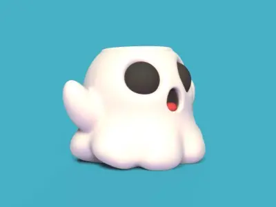 Ghost  Pot 3D print model