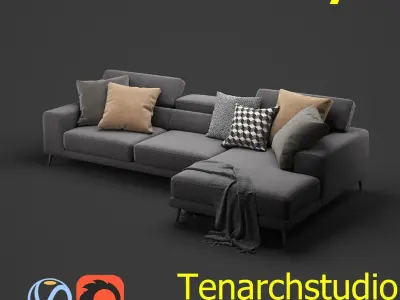 Tenarchstudio Anderson clyford Sofa Render ready  3D model