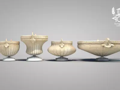 Roman Island Vases 3D model
