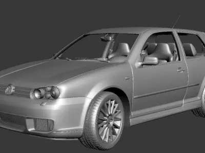 Volkswagen Golf 4 R32 3D model