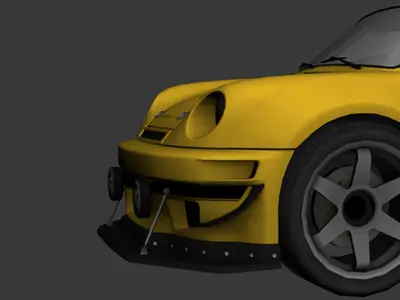 cartoon car vehicle 3d game ready model Low-poly 3D model-015 Low-poly 3D model